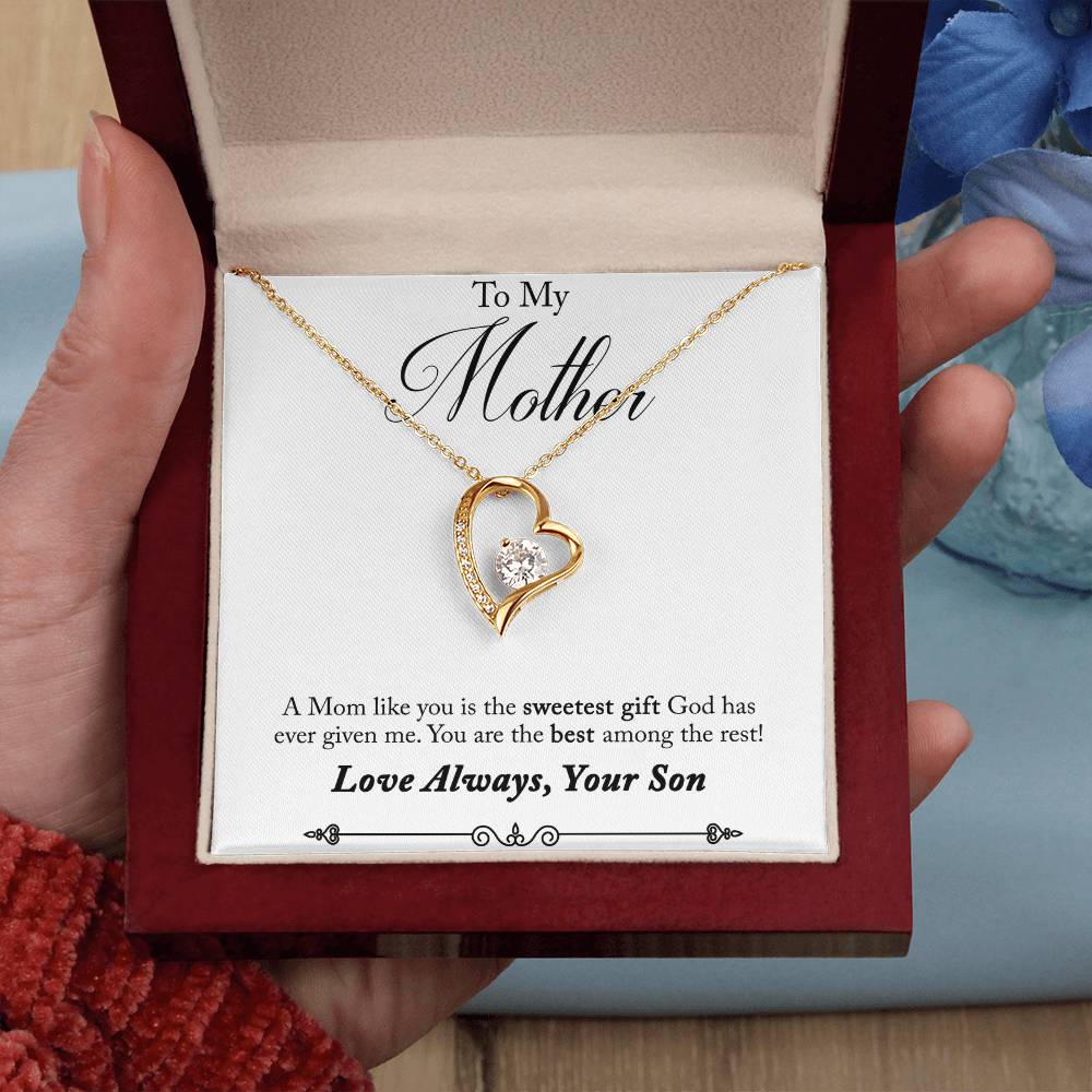 Mom's day gift |Forever Love Necklace with On Demand Message Card