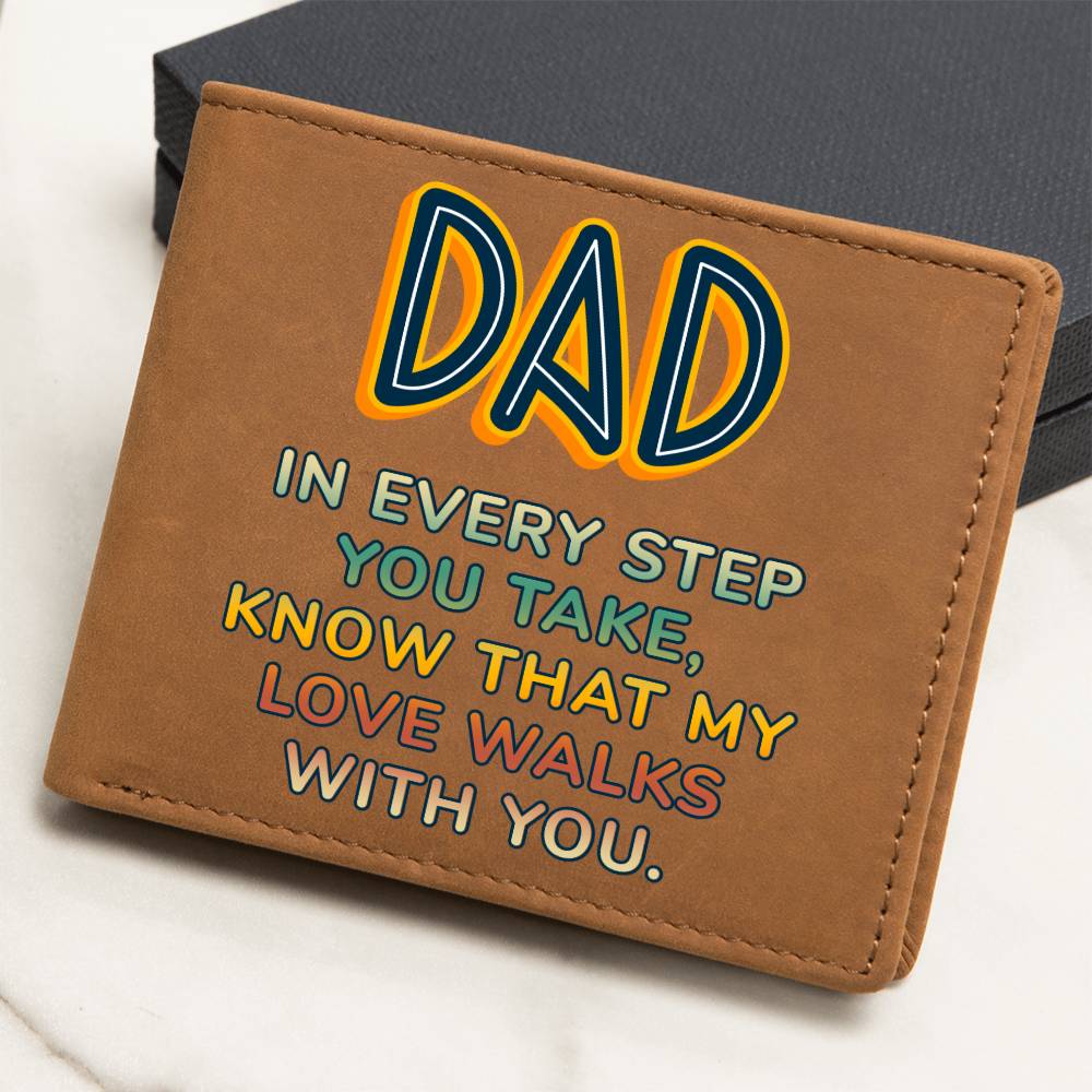 Gift For Dad |Graphic Leather Wallet