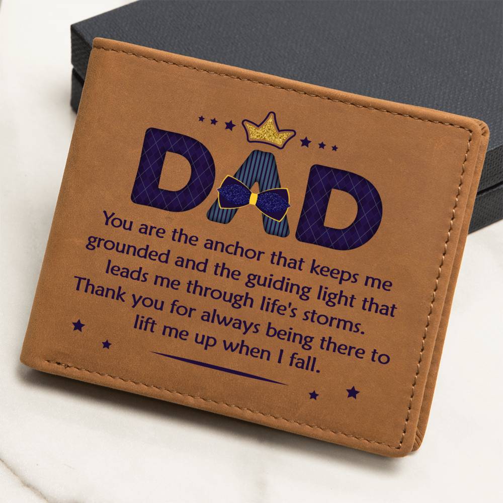 Best Gift For Dad | Graphic Leather Wallet