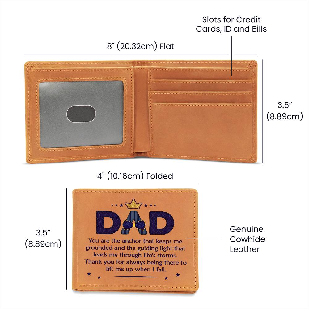 Best Gift For Dad | Graphic Leather Wallet