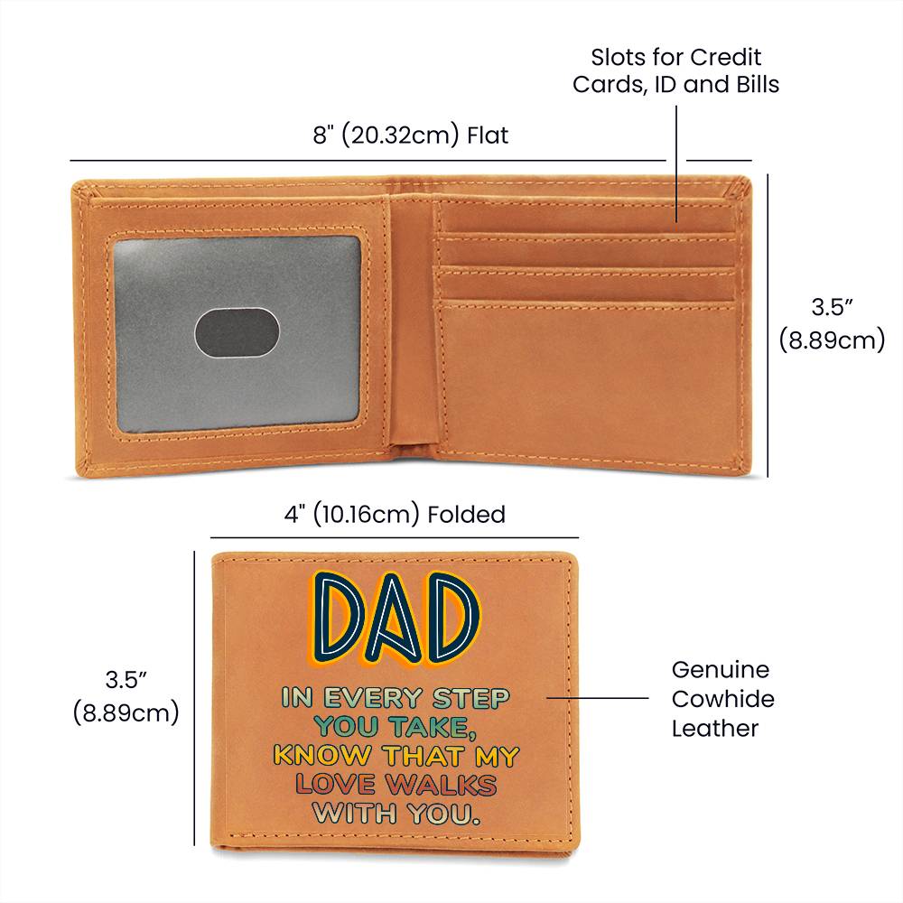Gift For Dad |Graphic Leather Wallet