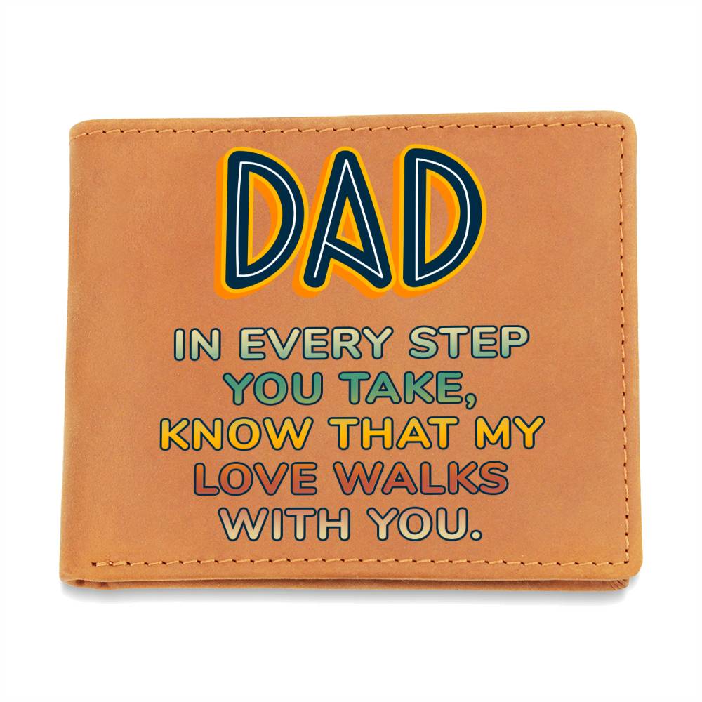Gift For Dad |Graphic Leather Wallet