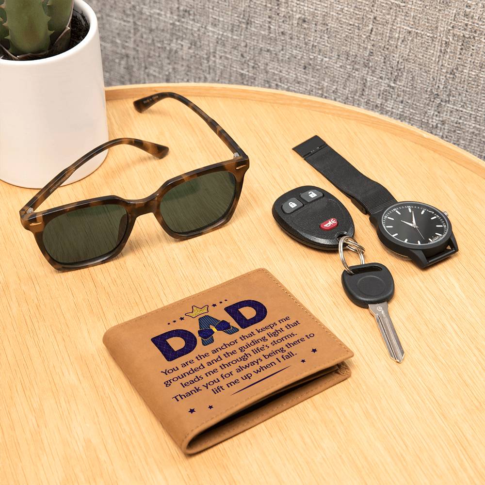 Best Gift For Dad | Graphic Leather Wallet