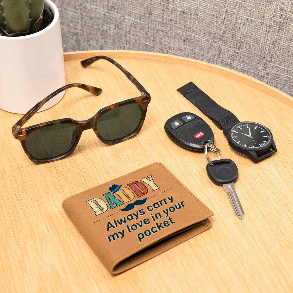 Best Gift For Daddy |Graphic Leather Wallet