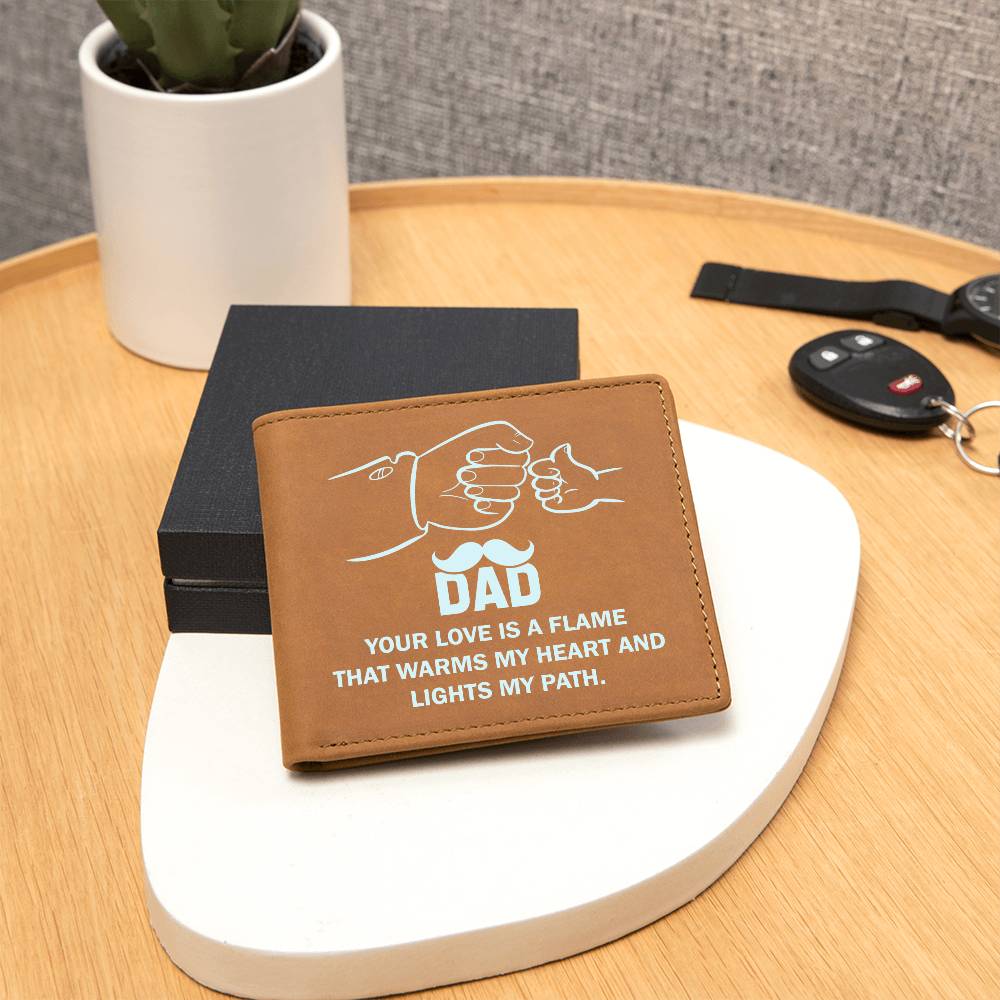 Gift For Dad |Graphic Leather Wallet