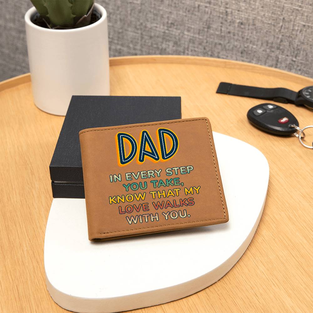 Gift For Dad |Graphic Leather Wallet