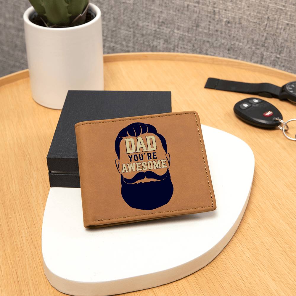 Father's day gift |Graphic Leather Wallet