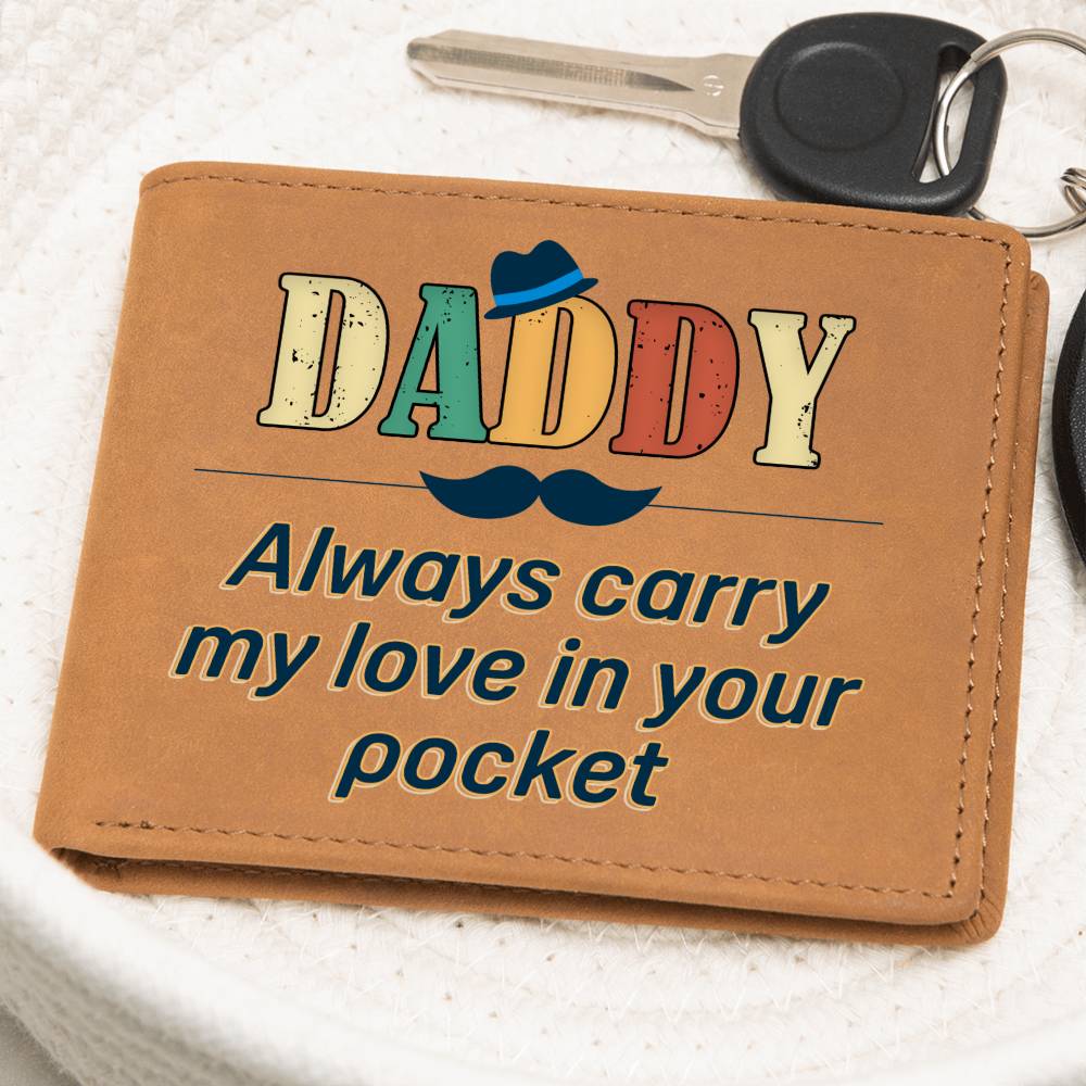 Best Gift For Daddy |Graphic Leather Wallet