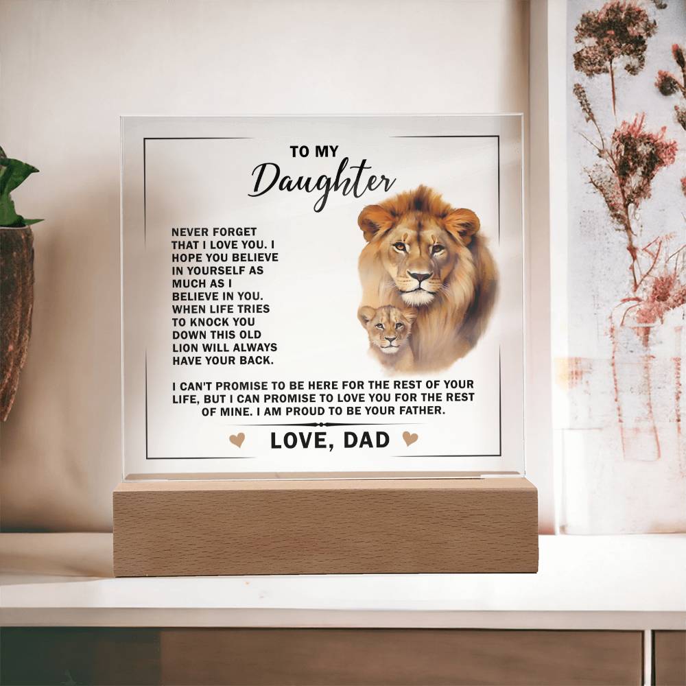 a message to my daughter