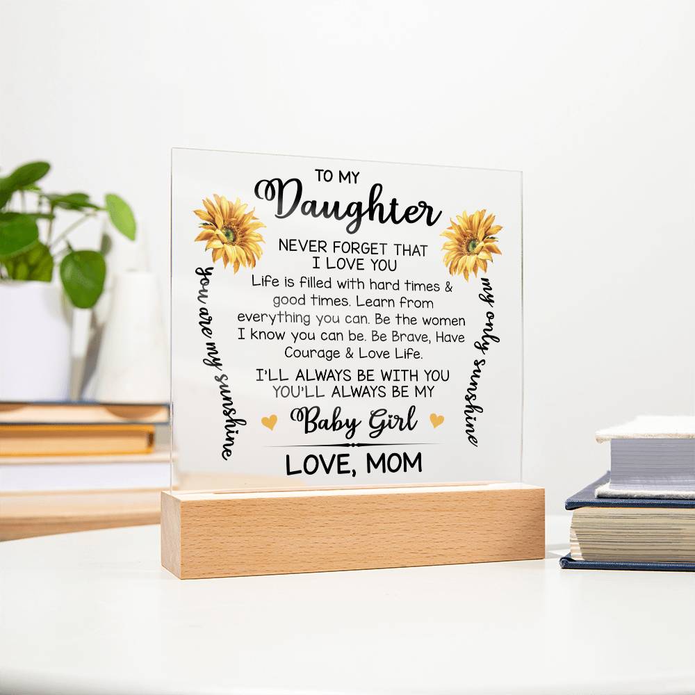 a note to my daughter
