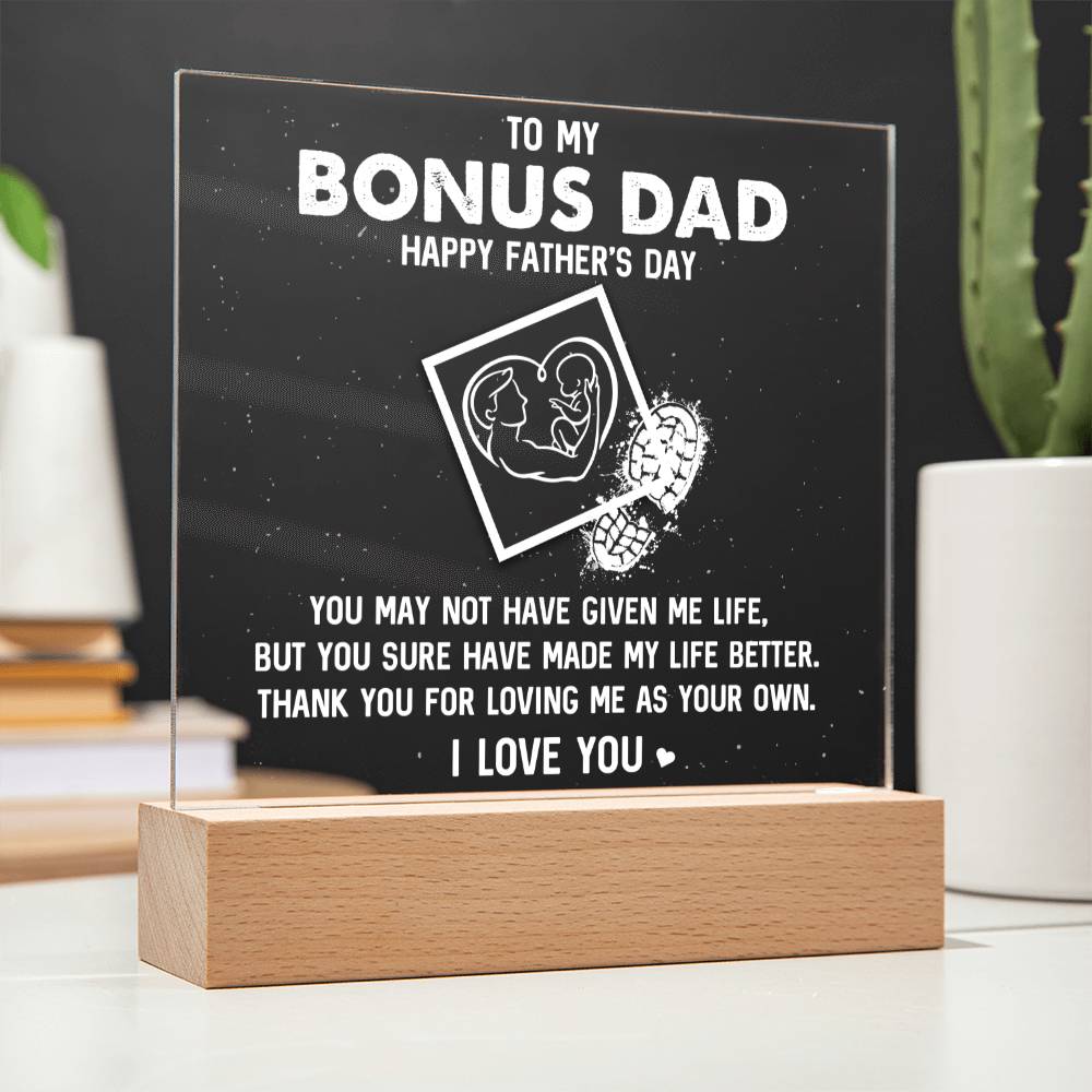 Father's Day Gift Acrylic Square Plaque - Main Image