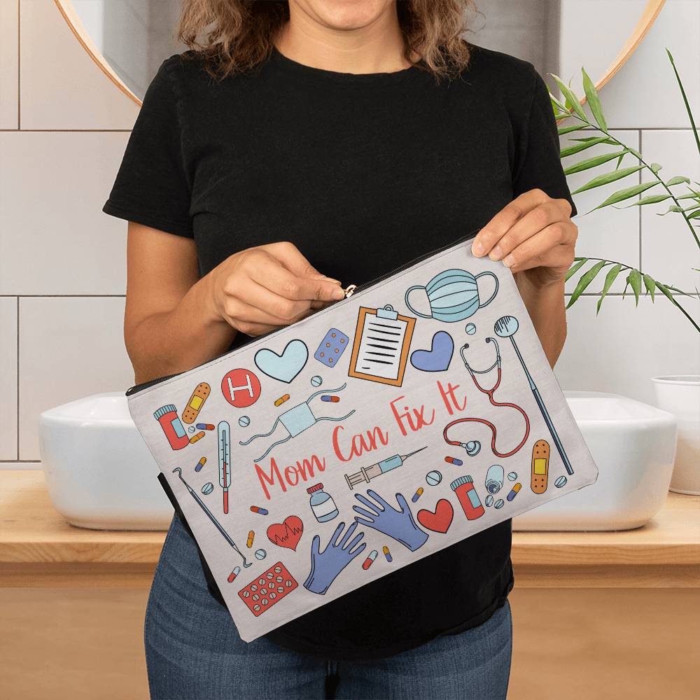 Mom's day gift|Fabric Zippered Pouch Large