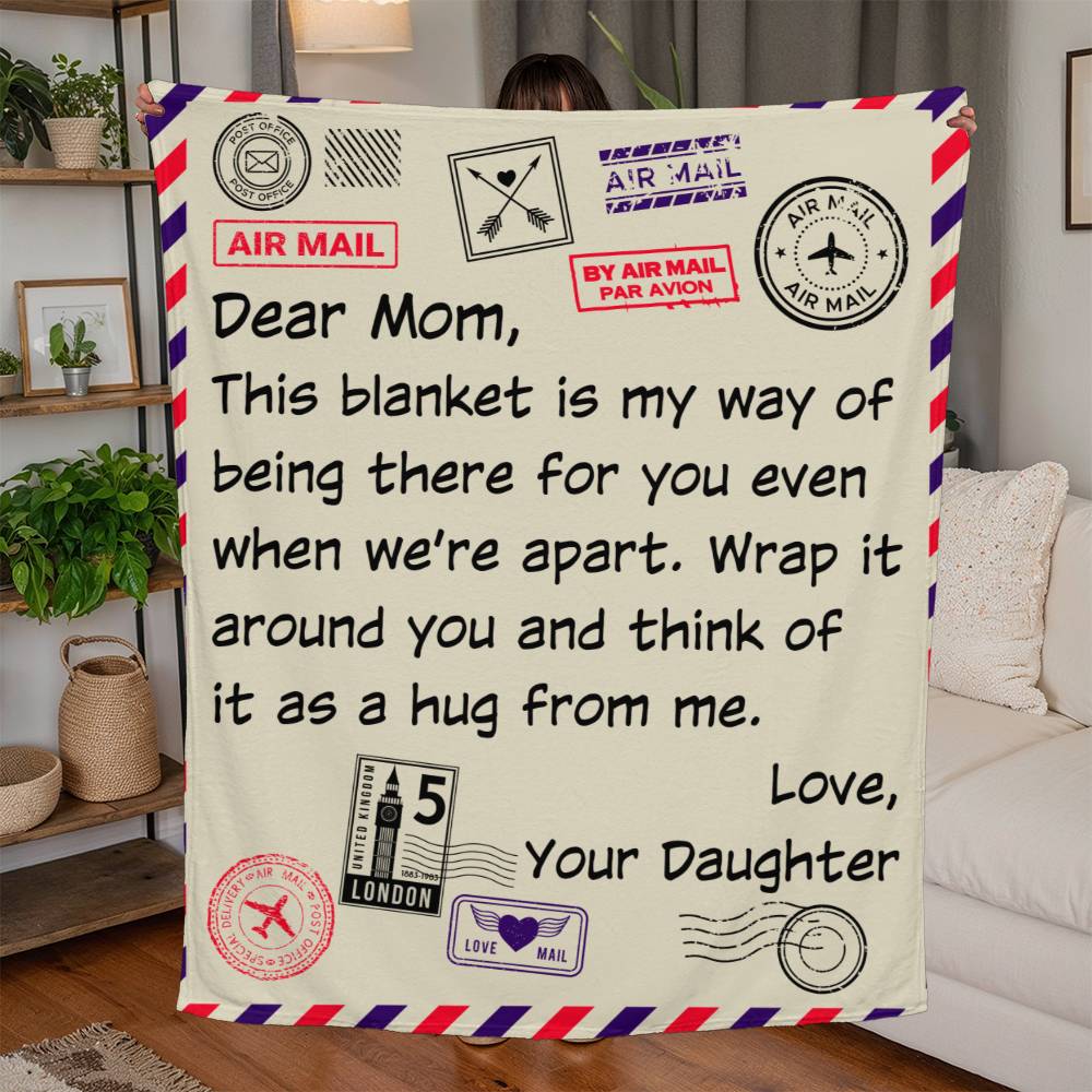 Mom's Day Gift | Jersey Fleece Blanket 50" x 60"