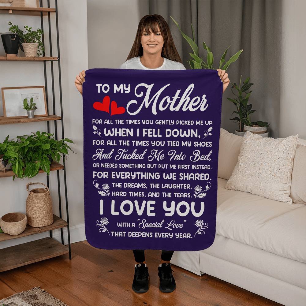 Mother's day giht | Sherpa Fleece Blanket