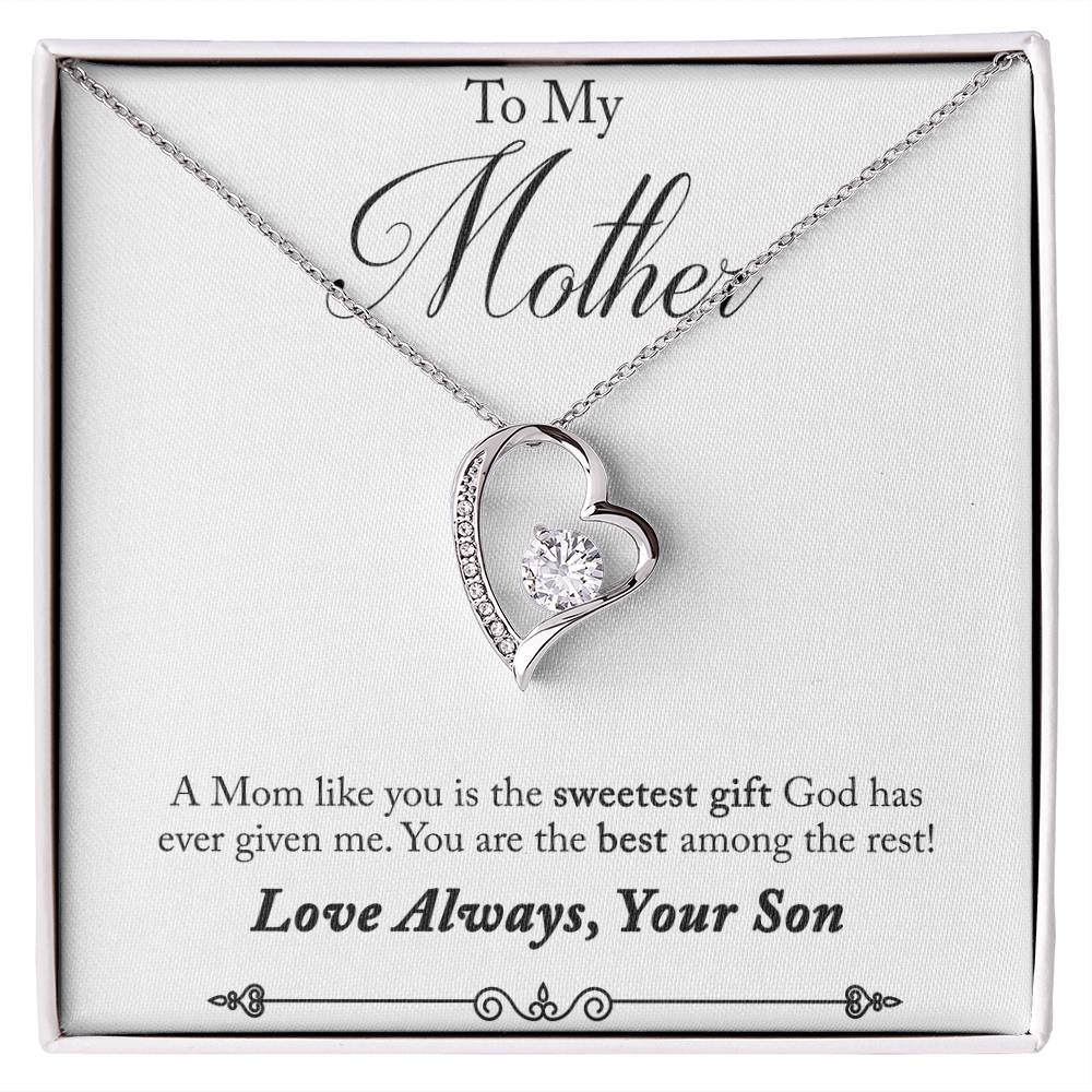 Mom's day gift |Forever Love Necklace with On Demand Message Card