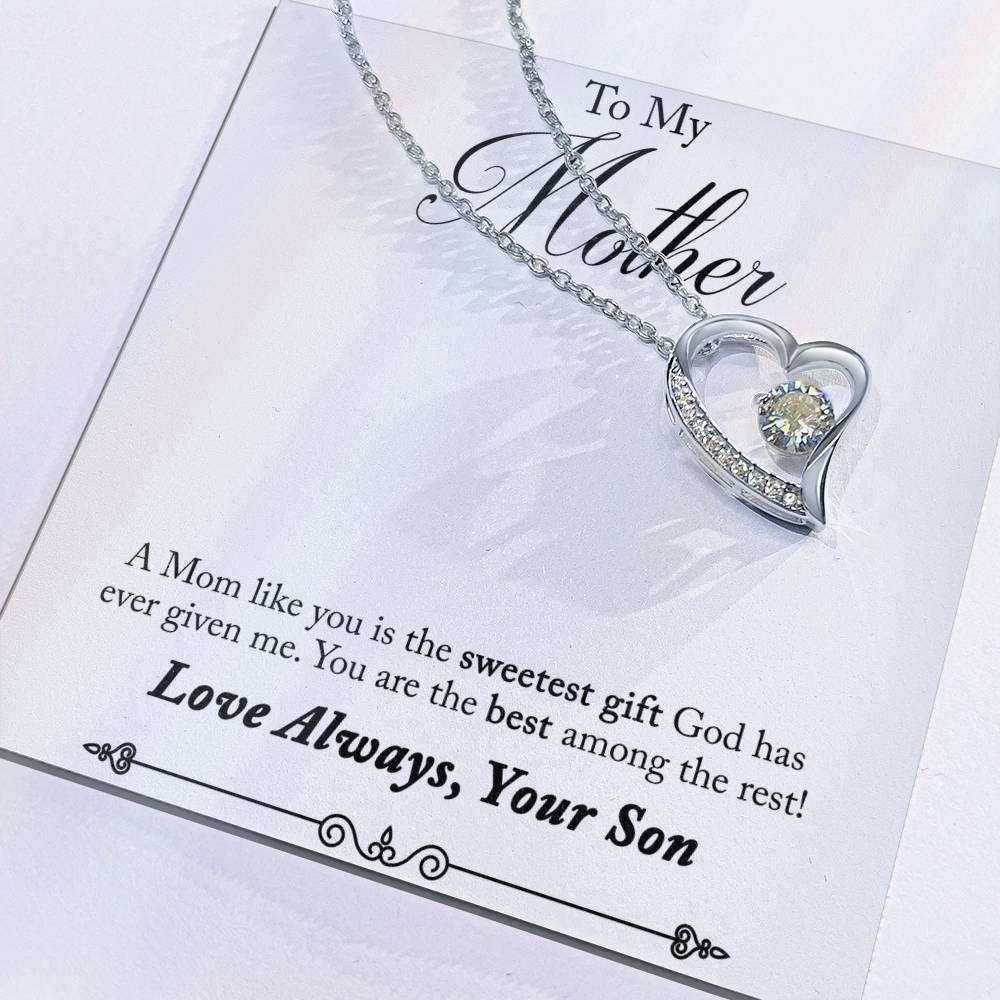 Mom's day gift |Forever Love Necklace with On Demand Message Card