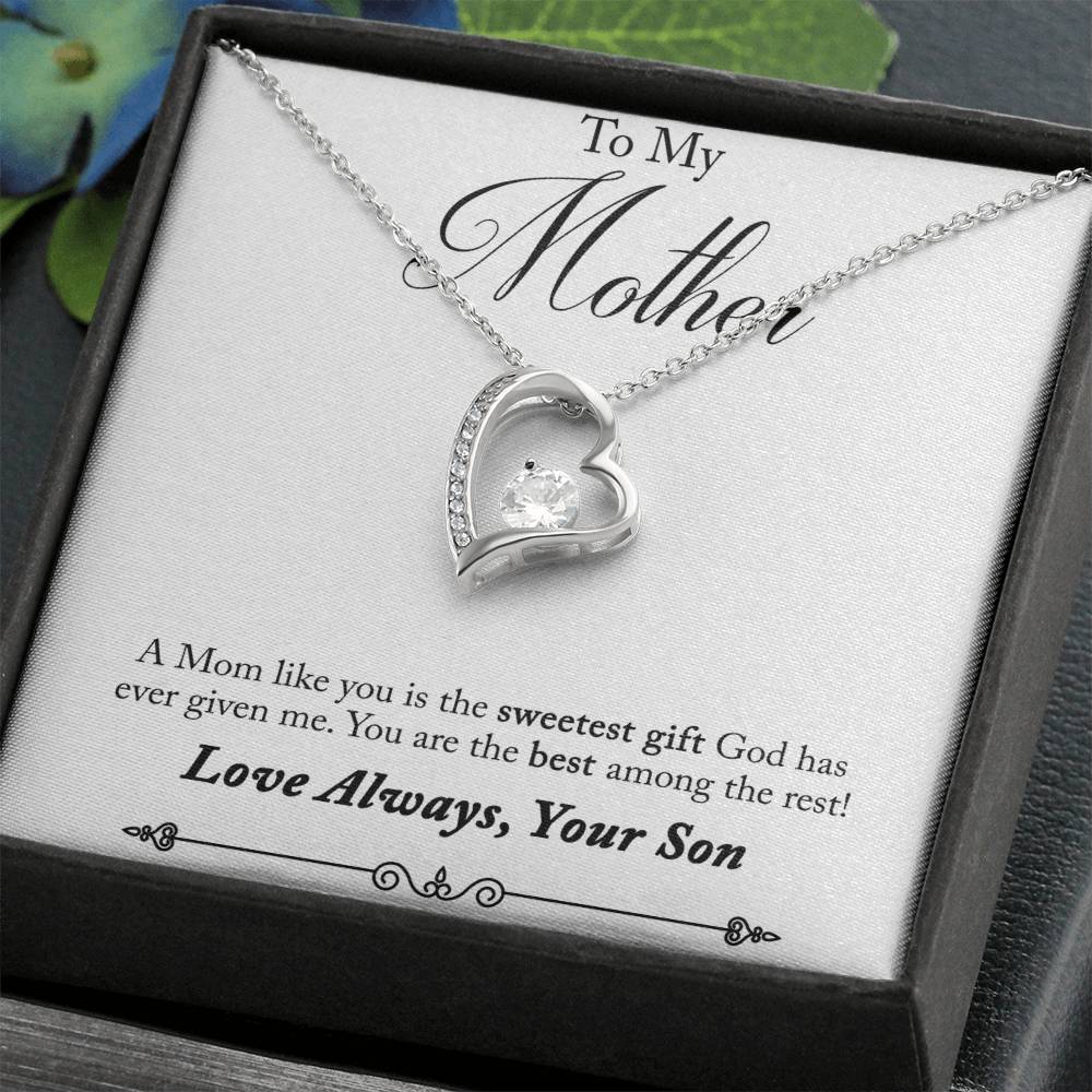 Mom's day gift |Forever Love Necklace with On Demand Message Card