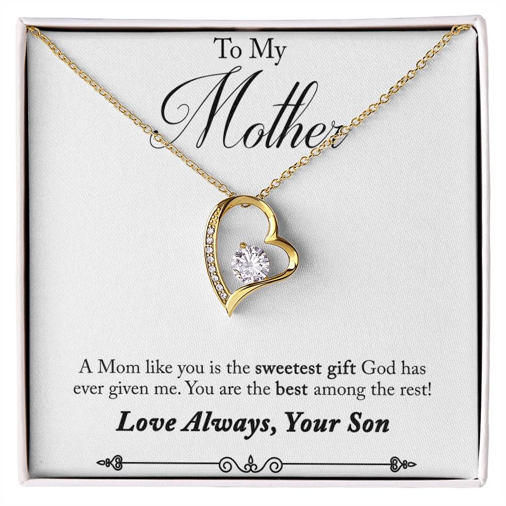 Mom's day gift |Forever Love Necklace with On Demand Message Card