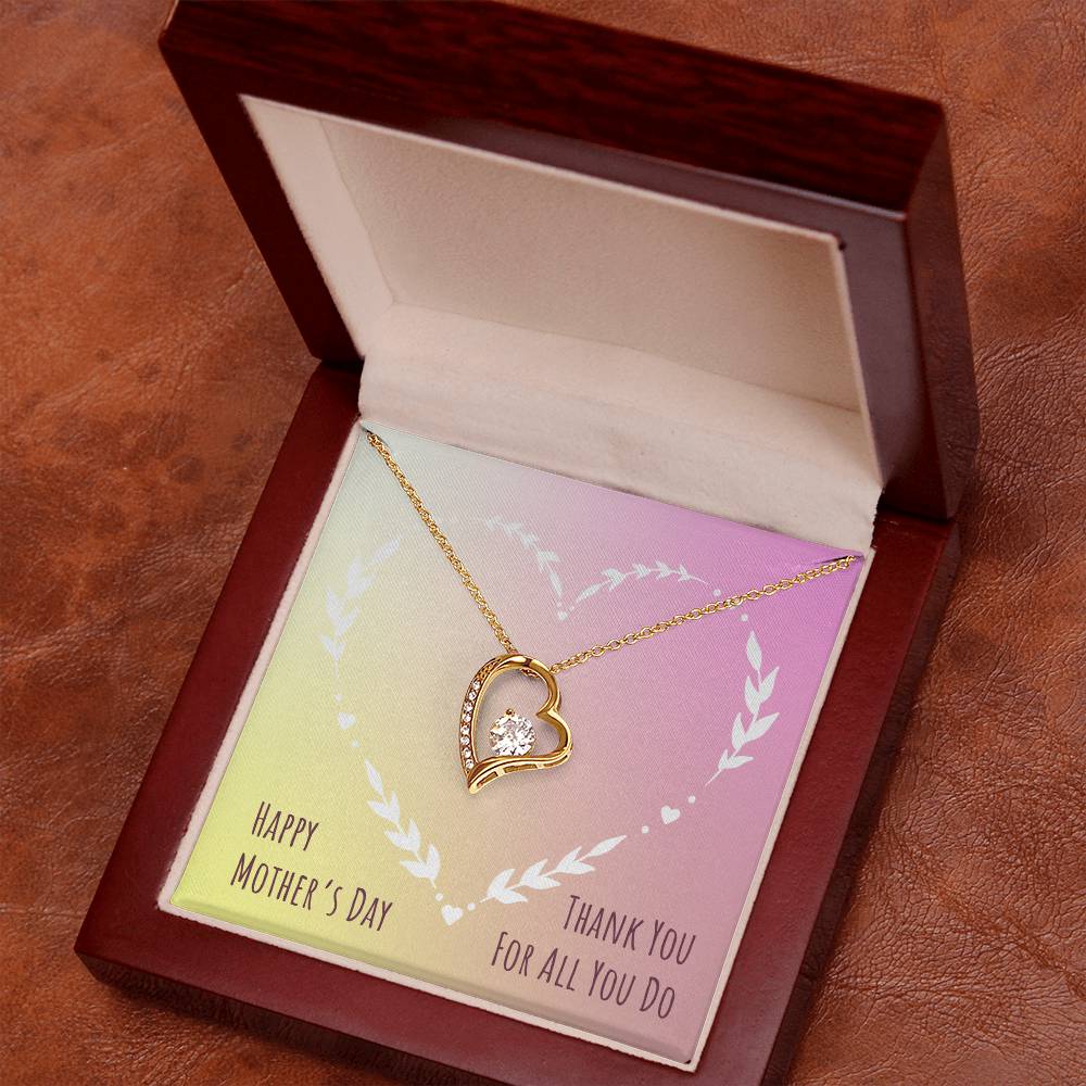 Mother's Day Gift | Forever Love Necklace with On Demand Message Card