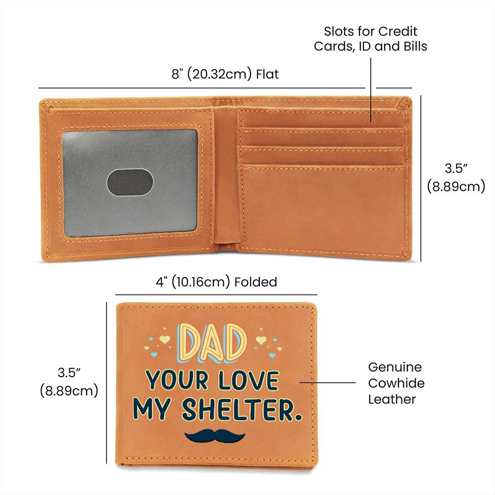 Best Gift For Dad |Graphic Leather Wallet