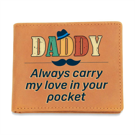 Best Gift For Daddy |Graphic Leather Wallet