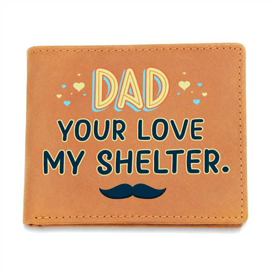 Best Gift For Dad |Graphic Leather Wallet