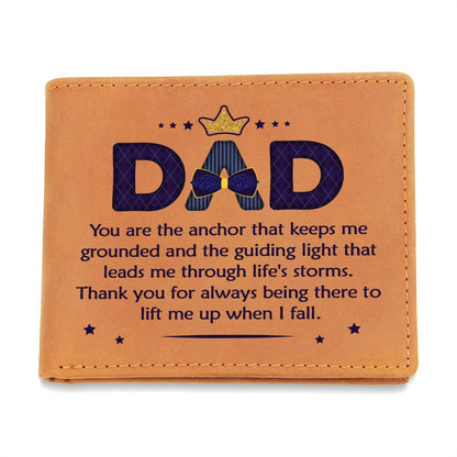 Best Gift For Dad | Graphic Leather Wallet