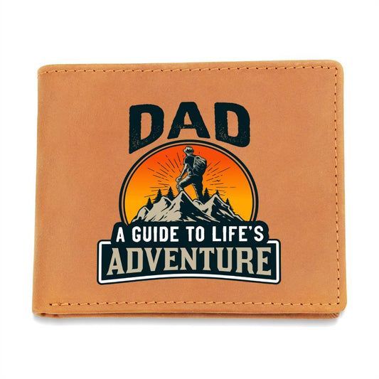 Gift For Dad |Graphic Leather Wallet
