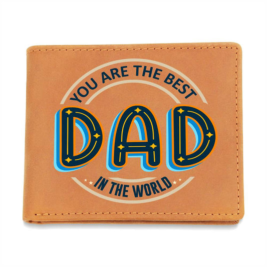 Best Gift For Dad |Graphic Leather Wallet