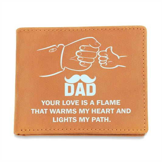 Gift For Dad |Graphic Leather Wallet