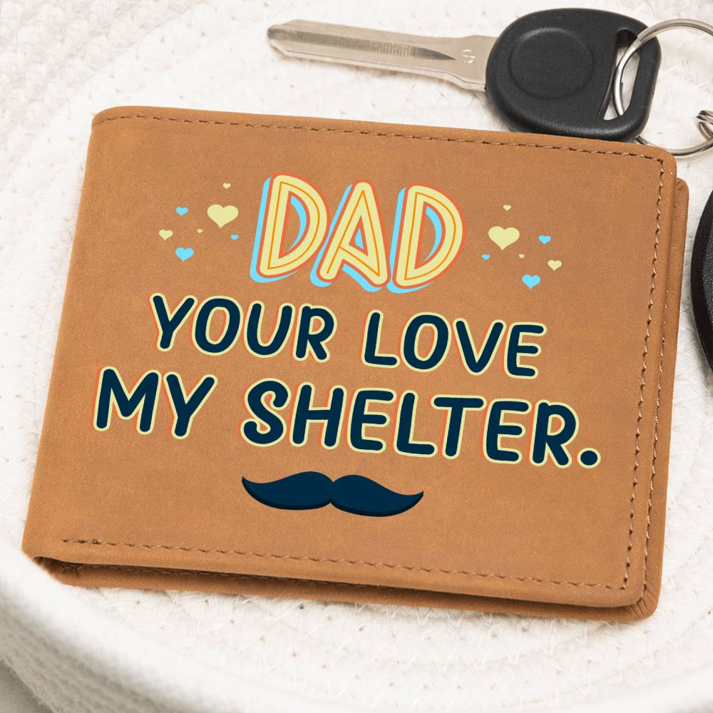 Best Gift For Dad |Graphic Leather Wallet