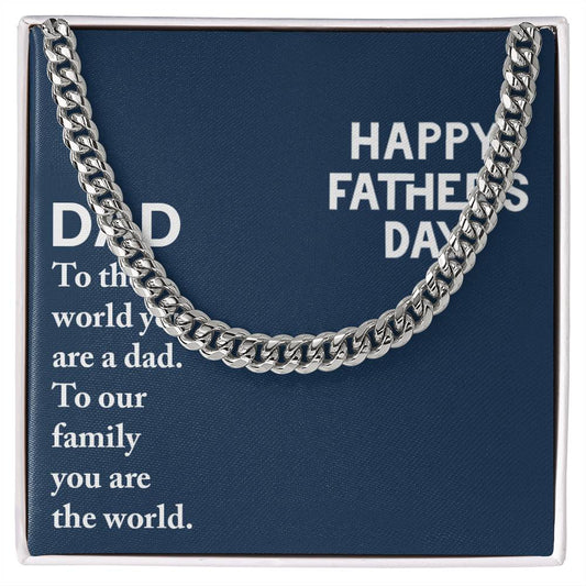 Happy Father's Day |   Cuban Link Chain