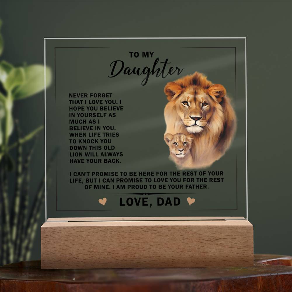 letter to a daughter from her father