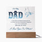 Best Gift For Dad|Acrylic Square Plaque
