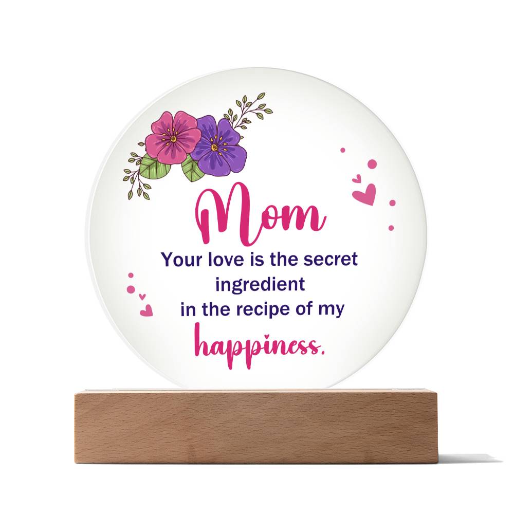 Mother's day gift | Acrylic Circle Plaque