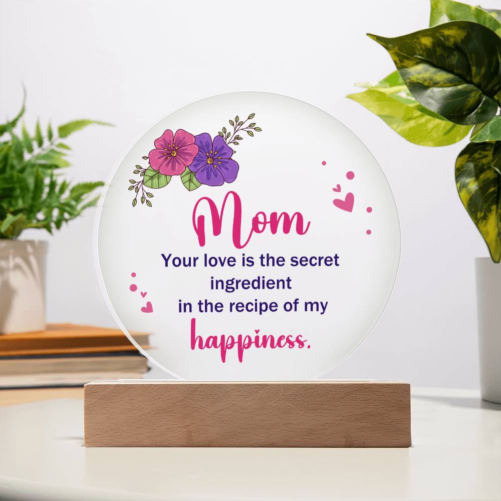 Mother's day gift | Acrylic Circle Plaque