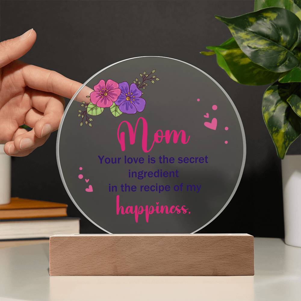 Mother's day gift | Acrylic Circle Plaque