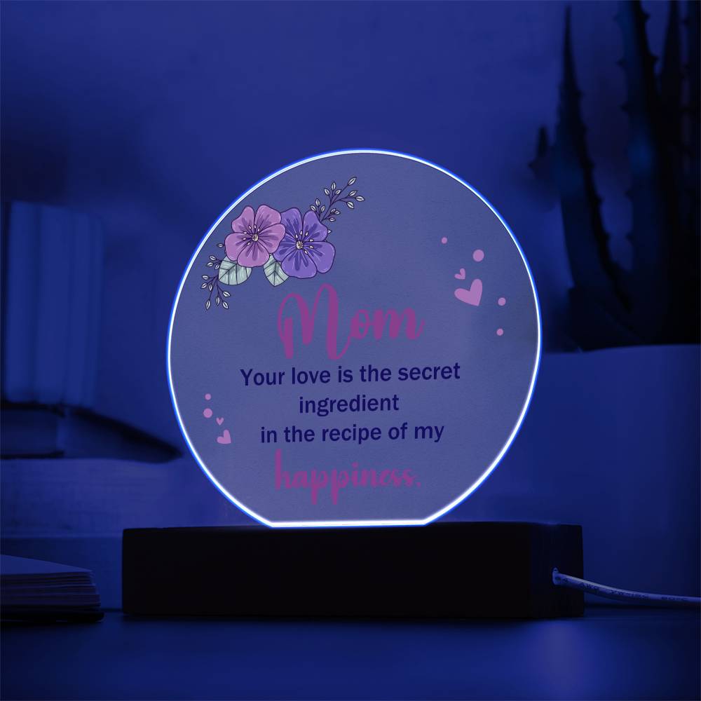 Mother's day gift | Acrylic Circle Plaque