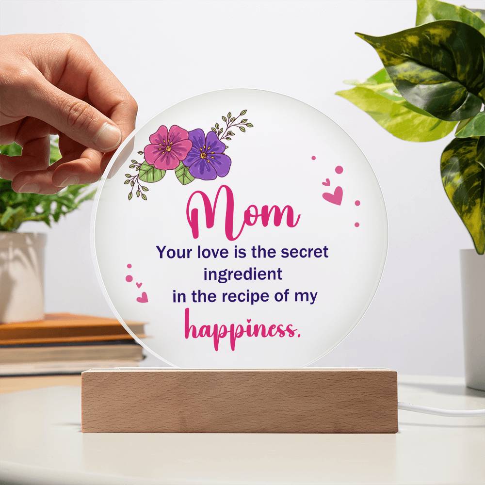 Mother's day gift | Acrylic Circle Plaque