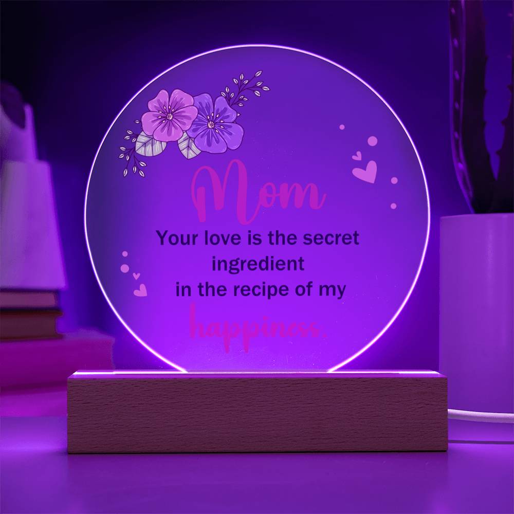 Mother's day gift | Acrylic Circle Plaque