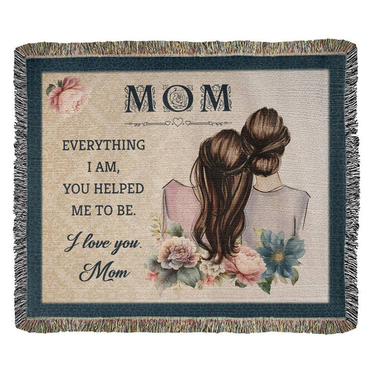 Mom's day gift |Heirloom Woven Blanket