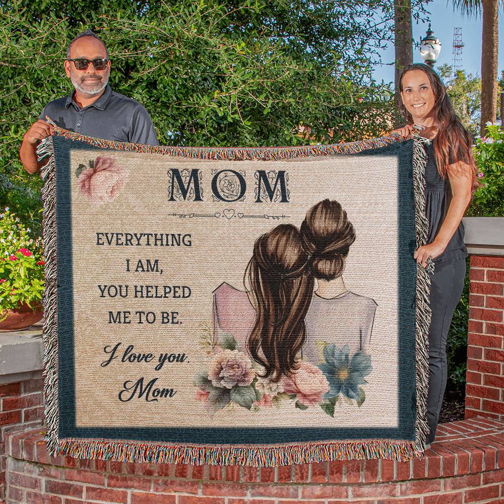 Mom's day gift |Heirloom Woven Blanket