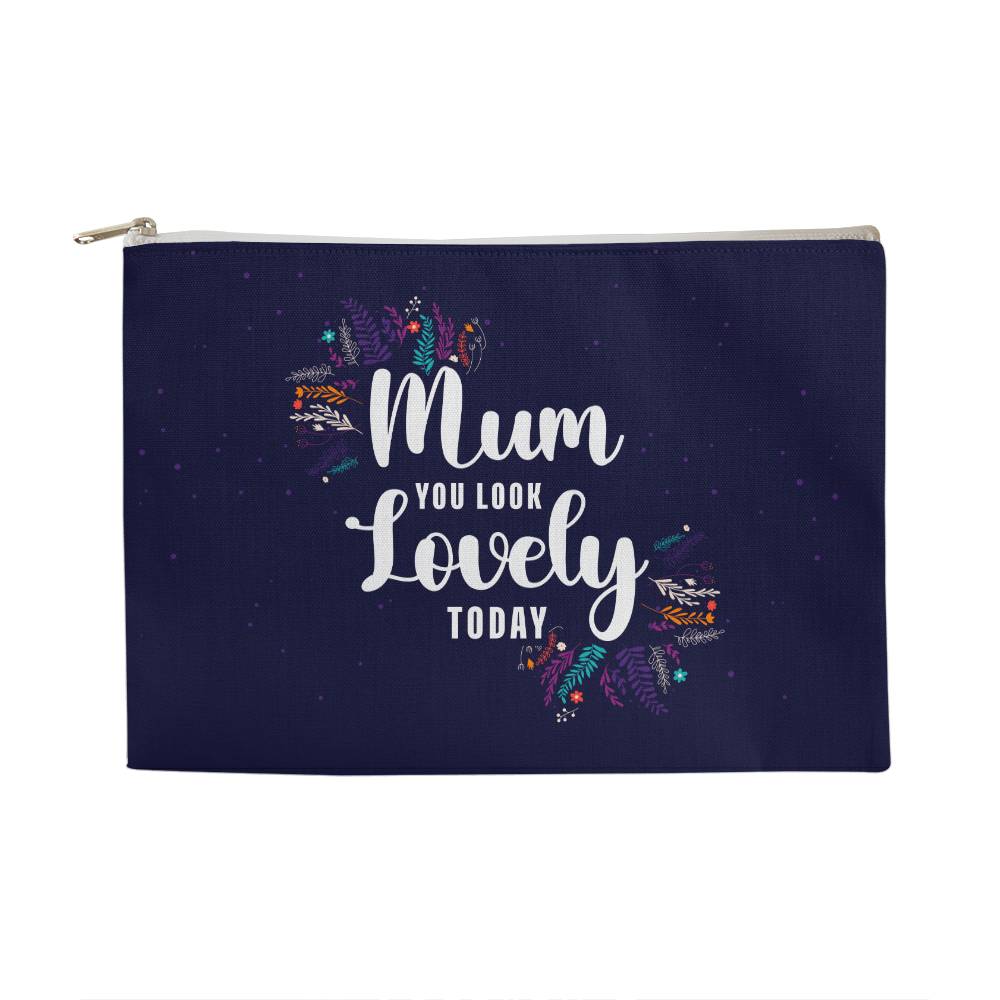 Love you mom |Fabric Zippered Pouch Large