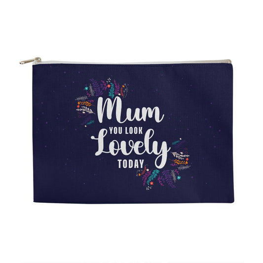 Love you mom |Fabric Zippered Pouch Large