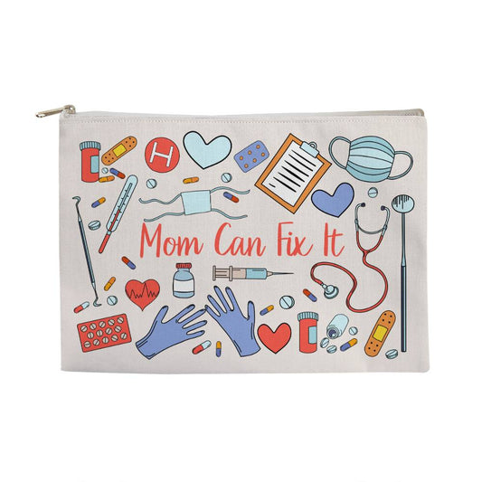 Mom's day gift|Fabric Zippered Pouch Large