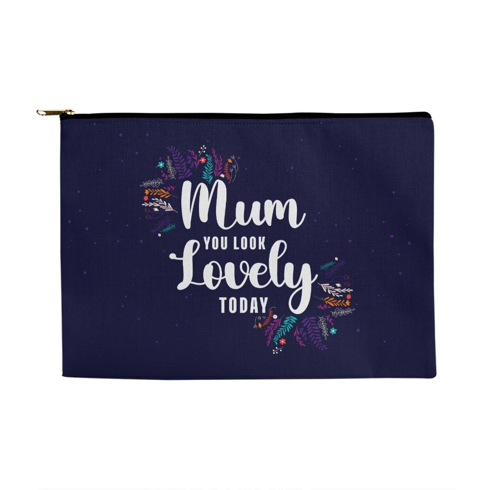 Love you mom |Fabric Zippered Pouch Large