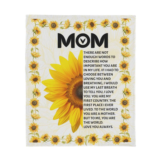 Mom's Day Gift | Jersey Fleece Blanket 50" x 60"