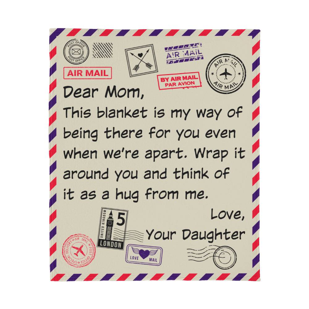 Mom's Day Gift  | Jersey Fleece Blanket 50" x 60"