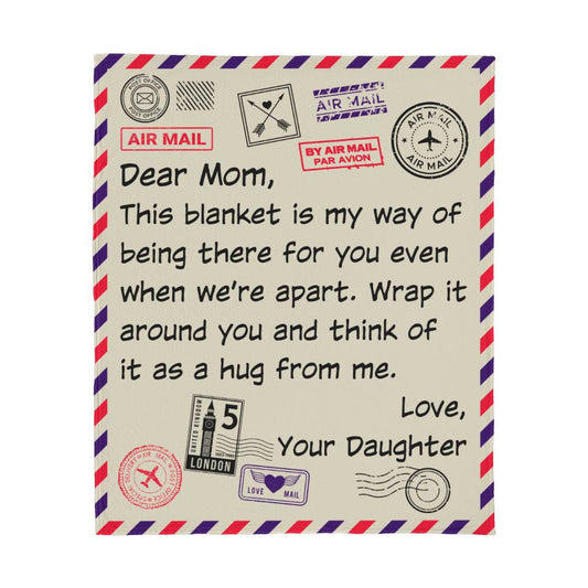 Mom's Day Gift  | Jersey Fleece Blanket 50" x 60"