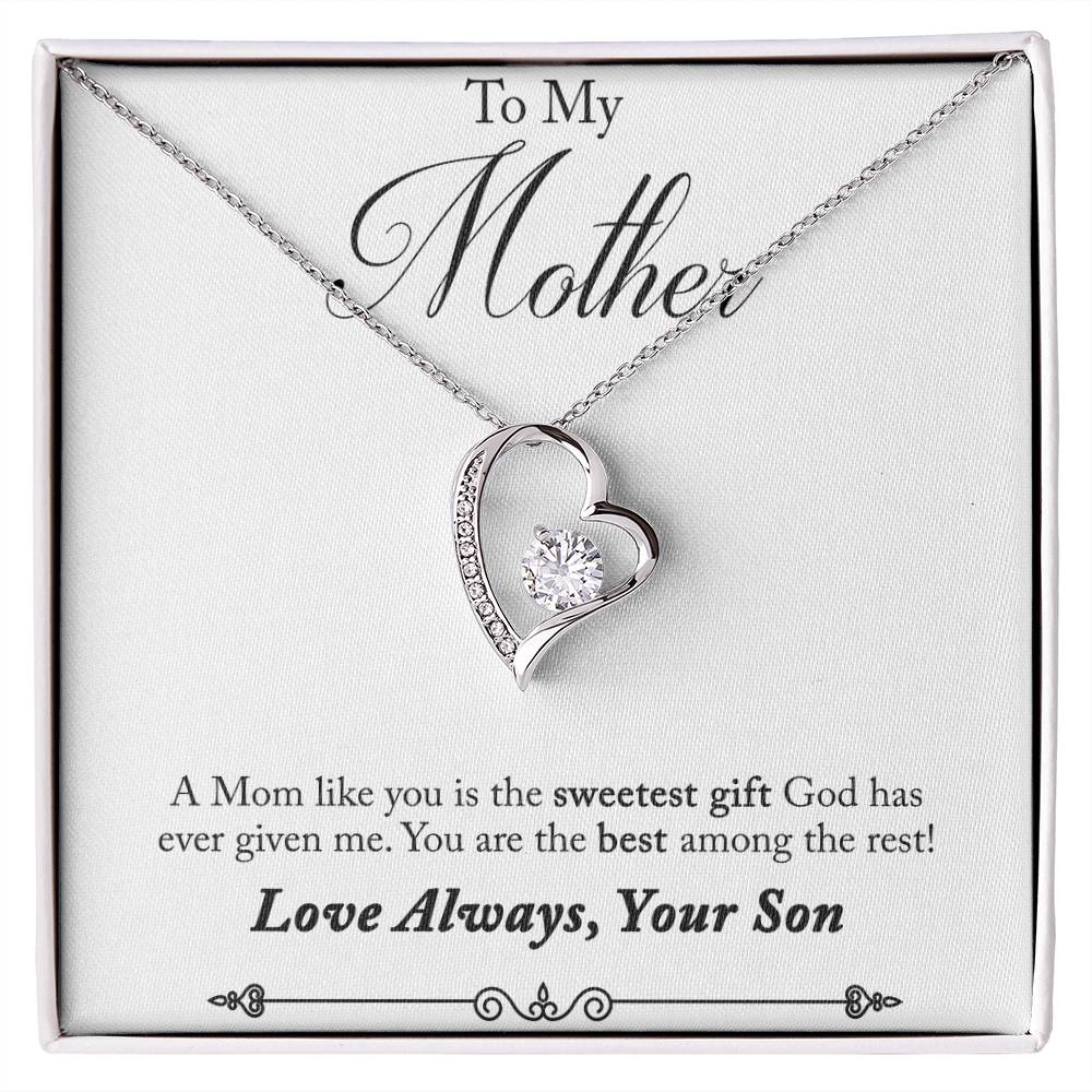 Mom's  day gift |Forever Love Necklace with On Demand Message Card